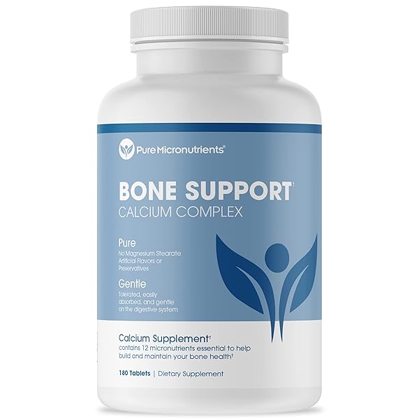 CALCIUM SUPPLEMENT FOR WOMEN & MEN – CALCIUM CITRATE & HYDROXYAPATITE + VITAMIN D3 K2 MAGNESIUM ZINC & MORE FOR COMPLETE BONE HEALTH, 180 TABLETS