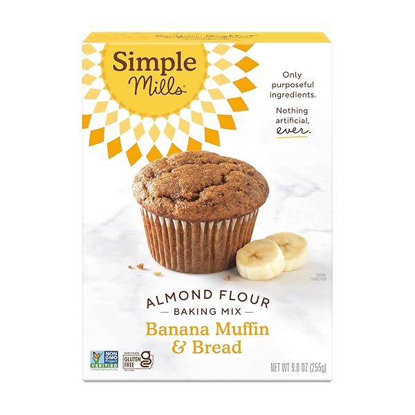 SIMPLE MILLS ALMOND FLOUR BAKING MIX, BANANA MUFFIN...