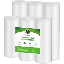 Amazon.com: Syntus Vacuum Sealer Bags, 6 Pack 3 Rolls 11" x 20 ...