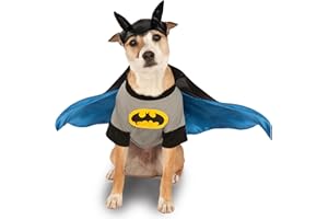 DC Comics Superheroes: Batman Pet Costume for Dogs or Cats by Rubies, XL