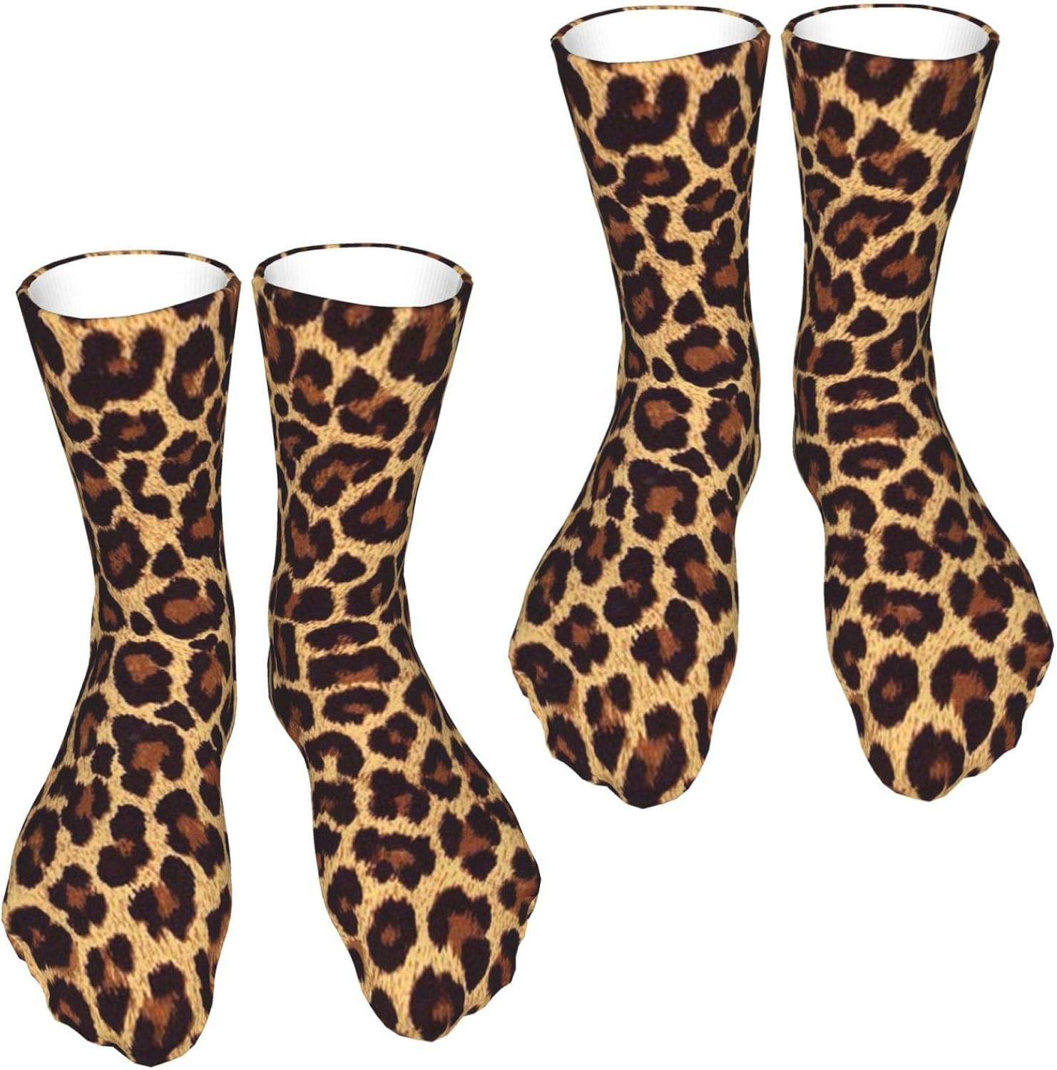 bottine chaussette leopard