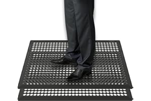 BESEA 2Pack Rubber Floor Mats 36 x 60 Inch – Heavy Duty Outdoor Door Mats with Non-Slip Mesh Design, Weatherproof Garage Floor Mat, Kitchen Floor Mat for Wet or Slippery Areas