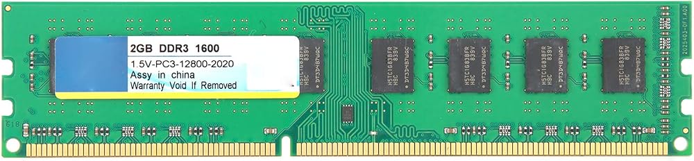 VBESTLIFE 2GB DDR3 1600MHz PC3-12800 Desktop Computer Memory Module RAM