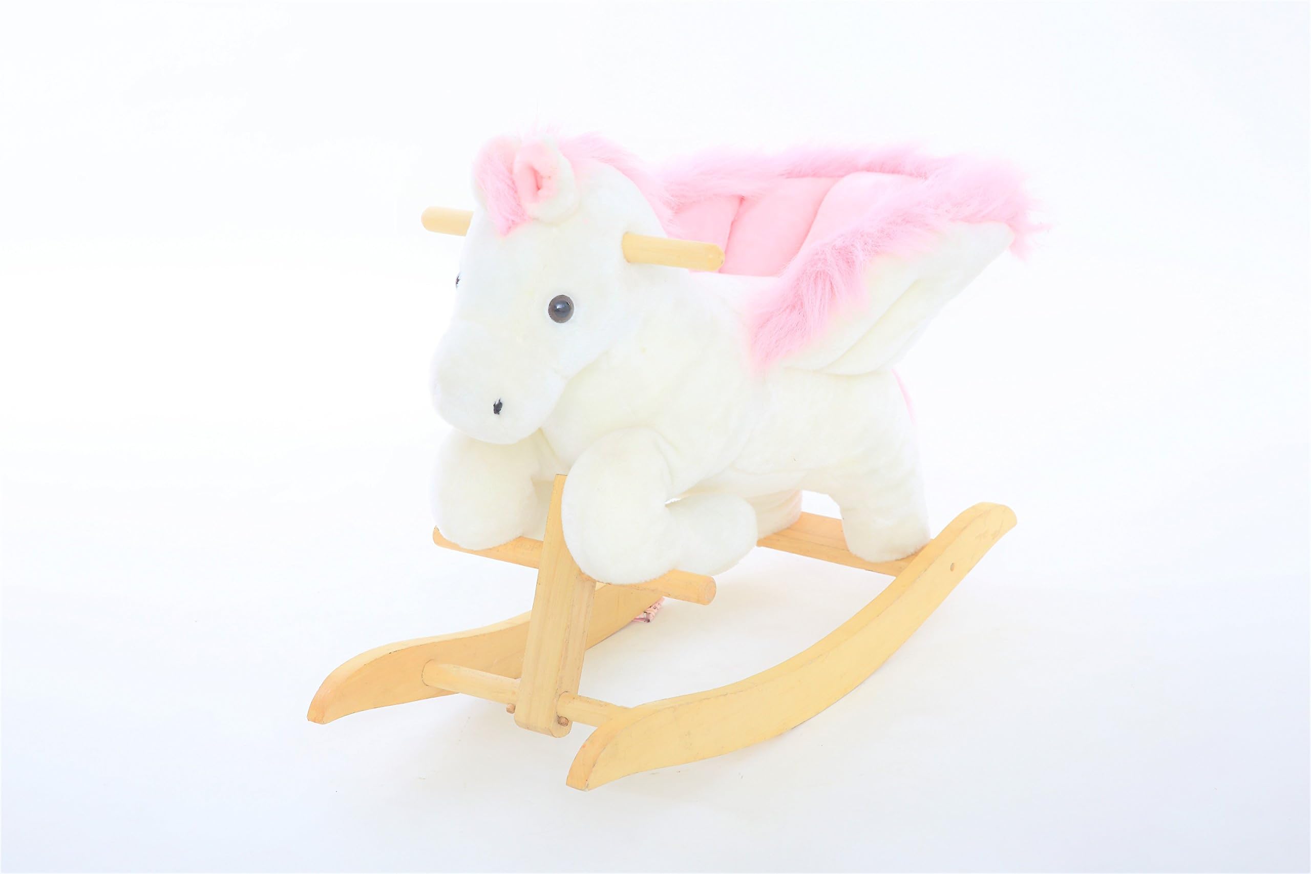 DanyBaby Ultra Soft Musical Rocking Animal Ride On Rocking Plush Horse Chair -ASTM Safety Approved