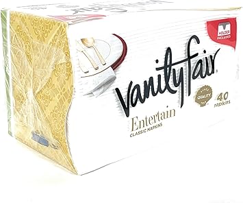 Amazon Com Vanity Fair Entertain Dinner Napkins 3 Ply 40 Ct Pack Of 2 Kitchen Dining