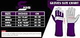 SAWANS Long Gardening Gloves Leather Purple M Goatskin Thorn Proof Forearm view 5