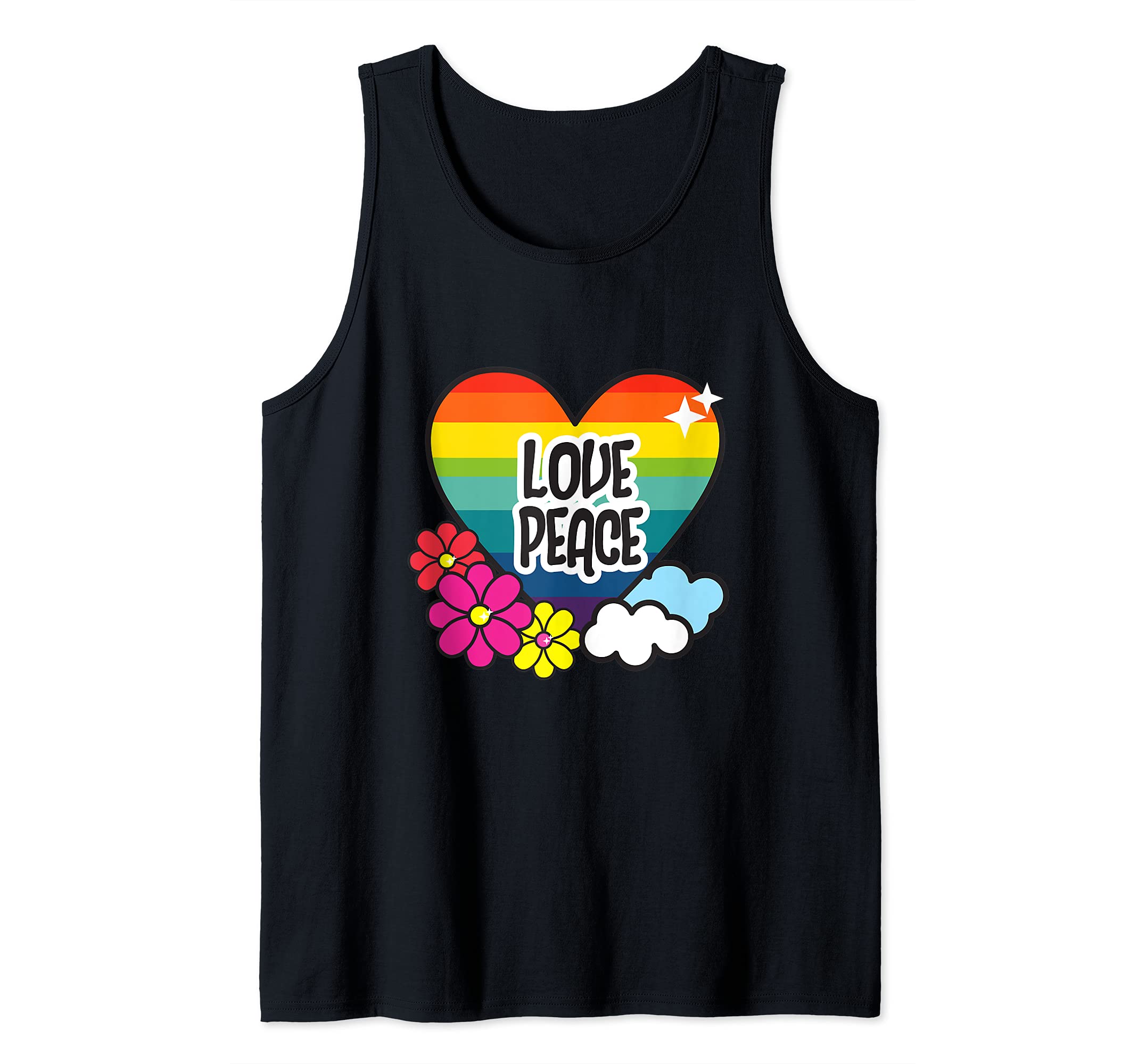 Hippie Love Hearts Tank Top