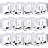 Yeyeplum 12 Pcs Baseball Snack Bags for Team Gifts Baseball Goodie Treat Candy Pouch Bags Clear PVC Waterproof with Zipper Party Favors for Team Ground Birthday Gifts Sport Supplies