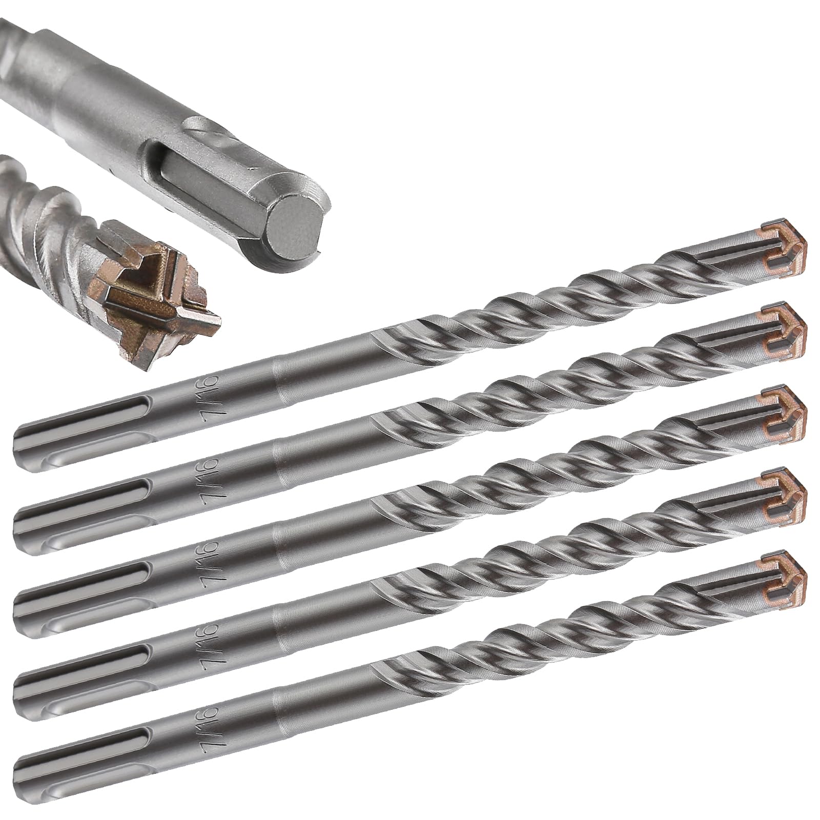 Wensilon 5pcs 7/16" X 6"-4" Cross-Type Double