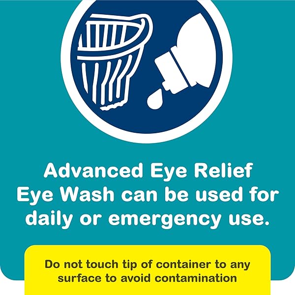 ADVANCED EYE RELIEF EYE WASH FROM BAUSCH & LOMB, EYE IRRIGATING SOLUTION, 4 FL OZ (PACK OF 6)