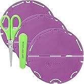 Kanzashi Flower Maker, 0.16 Oz, Large Orchid Petal Design Flower Making Kit | Bundled With Paper Scissors, Crafting Tool For