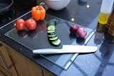 Acense Tempered Glass Worktop Saver 40 x 30 cm Non-Slip Edges Rounded Corners view 7