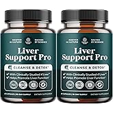 Natures Craft Pro Liver Support Supplement - 2X More Effective Than Milk Thistle - Advanced Liver Health Supplement with Clinically Tested 4’Liver Cleanse Detox & Repair Support (2 Month Supply)