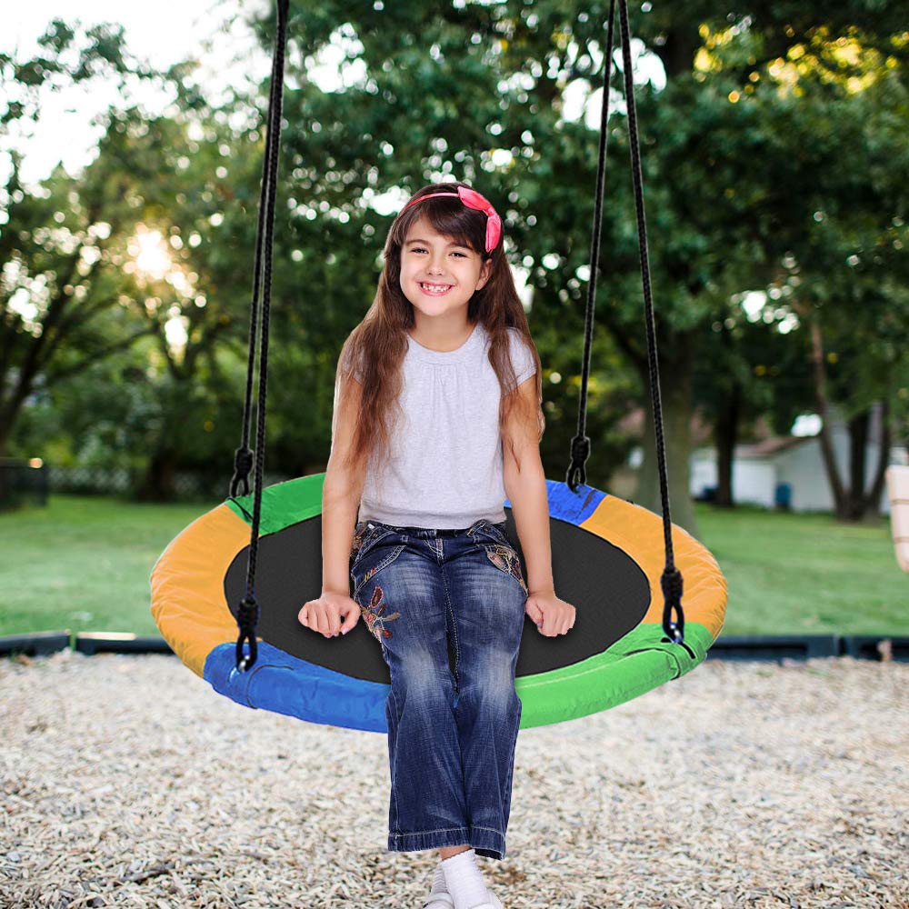 large metal swing set