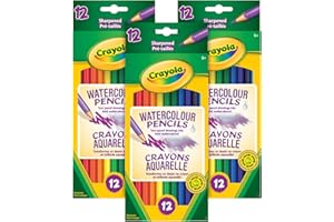 Crayola 3pk Bundle of Watercolour Pencils, 12 Count