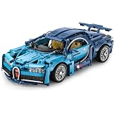 Chodia Race Car Building Blocks Kits Supercar Model Sets (1144 PCS) 1:14 STEM Construction Toys Collectible Sports Blue Vehicle Brick Ideal Display Birthday Gifts for Boys Teens and Adults Ages 8-12+