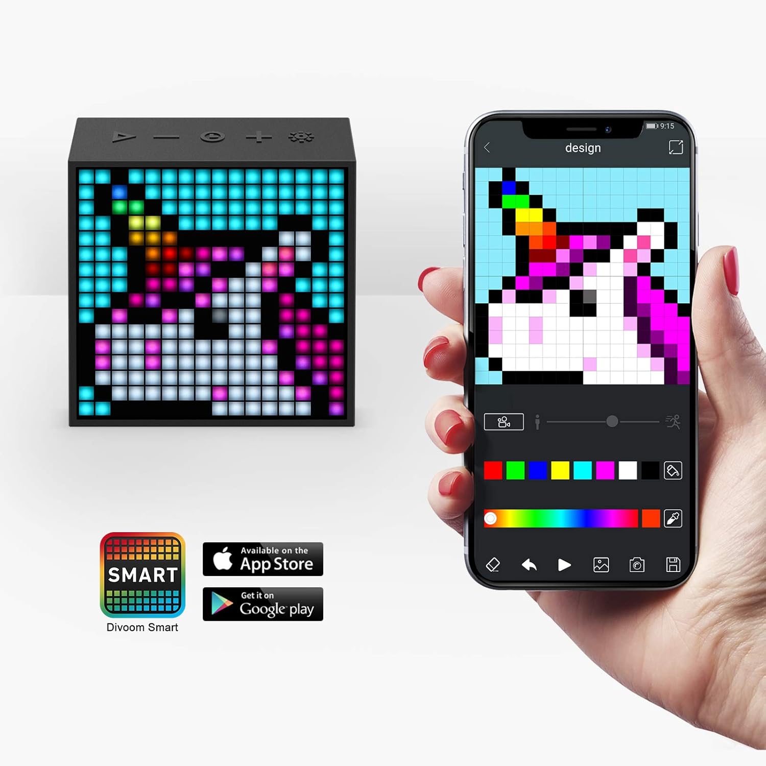 Altavoz Bluetooth Divoom Timebox Evo con pantalla programable Pixel Art por 34,99€ ¡¡50%de descuento!!