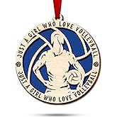 Volleyball Ornaments for Christmas Tree - Unique Ornaments Gifts for Volleyball Players, Teen Girls and Boys, Ideal Ornament for Christmas Decoration, Men and Women's Volleyball Collectible Item