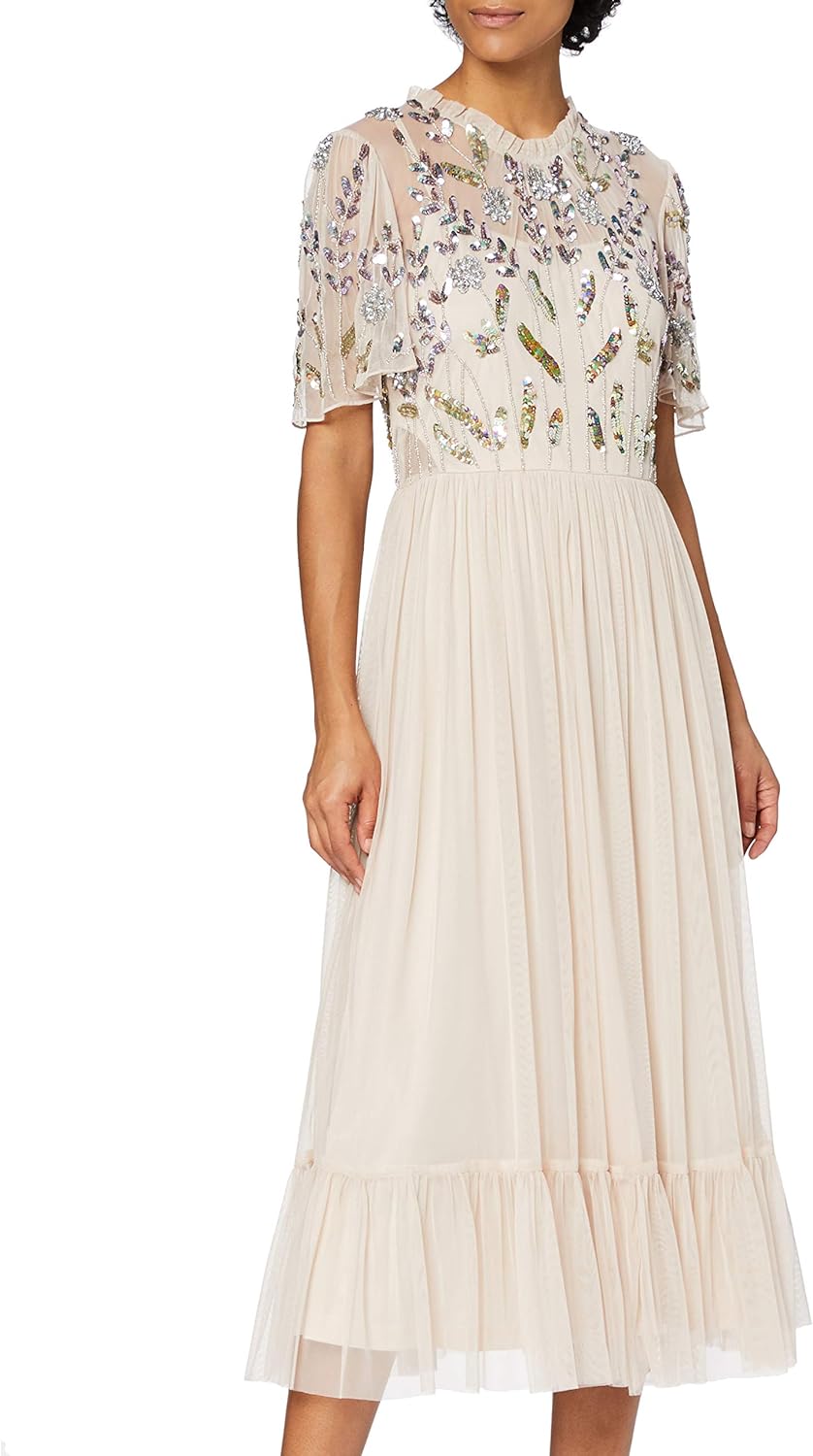 Frock and Frill Damen Embellished Midi Skater Dress Cocktailkleid