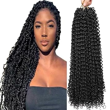Amazon Com Passion Twist Hair Black Water Wave Crochet Hair 6