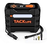 TACKLIFE 12V DC Car Tire Inflator Air Compressor Portable Multifunctional Tire Pump For Car Tires Bike Tires And Other Inflat