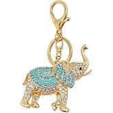 Animal Pendant Key Chains Ring Crystal Bling Turtle Whales Horse Elephants Koala Flamingos Owl Frogs Keychain for Women Girls