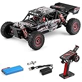 GoolRC WLtoys 124016 V2 RC Car, 1:12 Scale Remote Control Car, 4WD 75km/h High Speed Racing Truck, 2.4GHz All Terrain Off Road RC Truck RTR with Brushless Motor and Metal Chassis for Adults