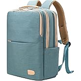 NOBLEMAN Laptop Backpack for Women, Professional Adult Office Commuter Womens Computer Backpack, Luxury Lightweight Carry on Travel Personal Item Bag For Airlines Fits 16 Laptop (Aqua)