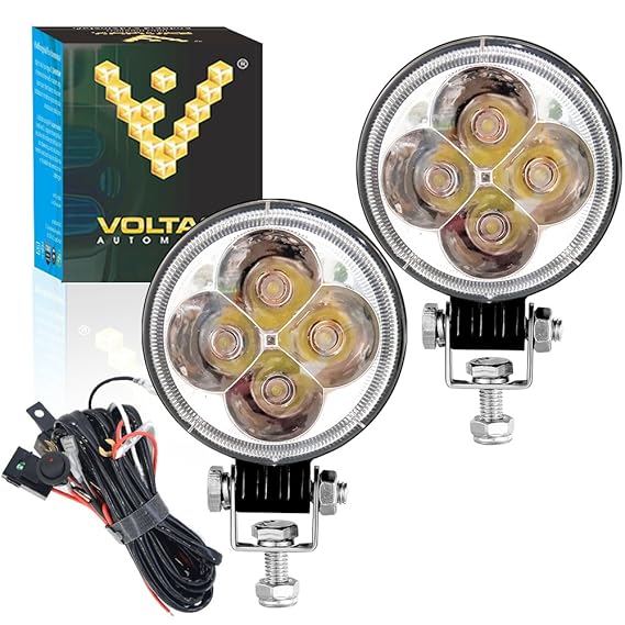 Voltage Automotive LED Fog Lights Pods 3 Inch 12W Round LED