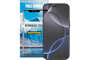 LOOKSEVEN 3 Pack Hydrogel Film For iPhone 16 Pro Max Transparent Soft TPU Screen Protector, High Sensitivity Protective Film 