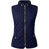 NE PEOPLE Womens Lightweight Quilted Padding Zip Up Vest Gilet(S-3XL)