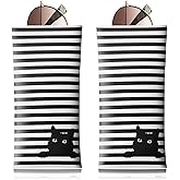 LVYUNF 2 Pcs Sunglasses Eyeglass Glasses Case, Soft Sunglass Case Portable Pu Leather Eye Glass Glasses Bag Anti-Scratch