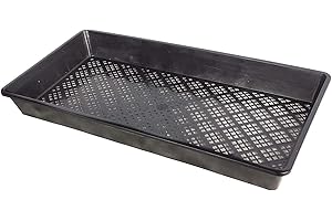 BeGrit 1020 Mesh Trays 1020 Trays with Holes Mesh Bottom Tray for Microgreen Plant Seed Germination Propagator Tray 10'' x 21'' 6-Pack