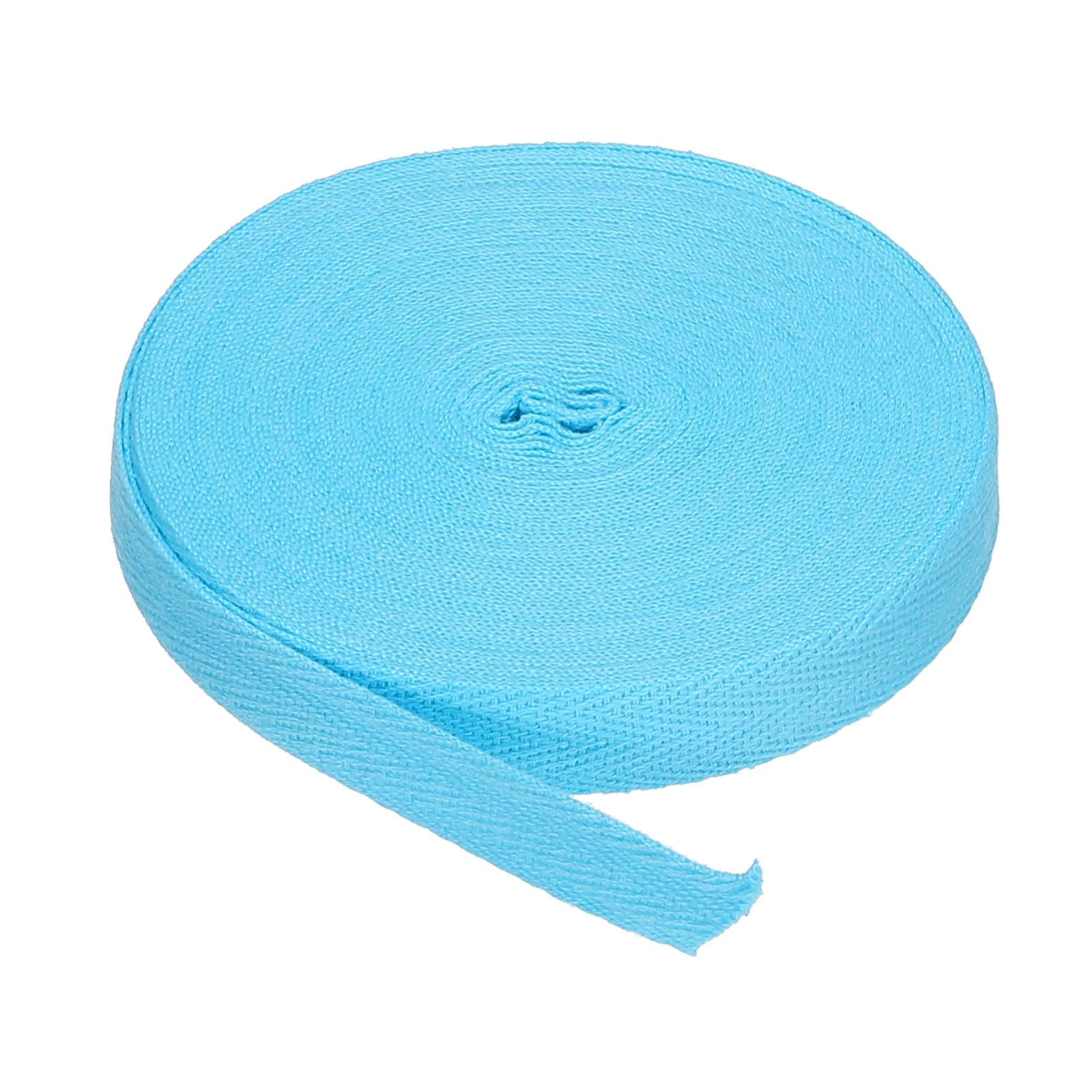 PATIKIL Cotton Twill Tape 15mm(5/8") 9m(10 Yards) Cotton Ribbon Bias Binding Tape Herringbone Webbing Trim for Sewing Gift Wrapping Craft DIY Blue โ image 1