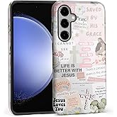 Christian Classic Religious Sayings Phone Case for Samsung Galaxy S24 Aesthetic Christ003 Cover for Woman Girl