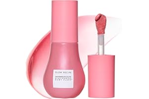 Glow Recipe Niacinamide Dewy Flush Tinted Liquid Blush Serum - Glowy Blush for Cheeks to Smooth, Hydrate & Brighten - Liquid Korean Makeup with Buildable Soft Pink Tint - Watermelon Flush (0.4 oz)