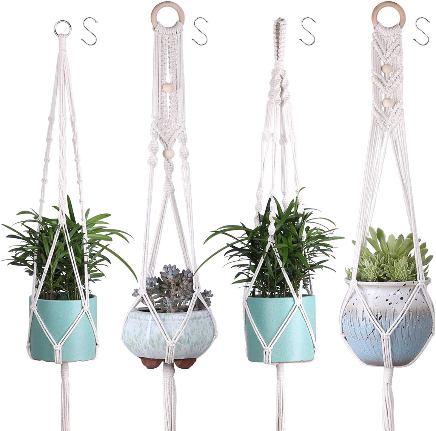 blumenampel baumwollseil