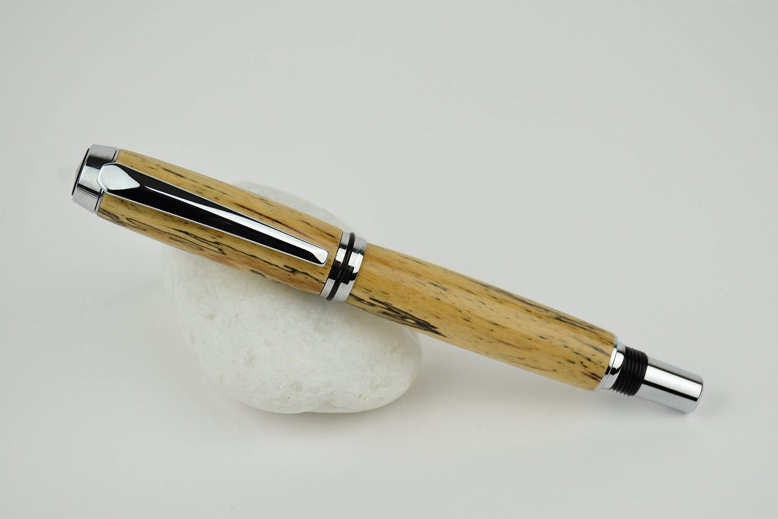 Baron postable fountain pen, tamarind wood, chrome