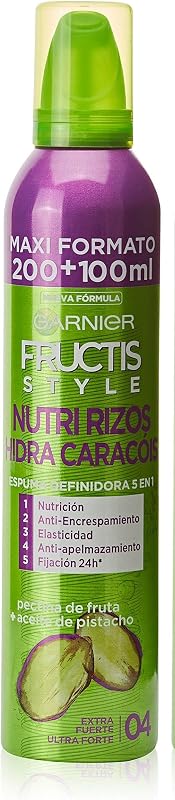 Espuma hydra-curl garnier fructis style, 300ml