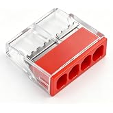 100pcs Wire Connectors Push-in Kit, 4 Ports Electrical Splicing Compact Nuts Connectors for Wiring 18-13 AWG