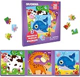 QUOKKA Magnetic Puzzles for Toddlers 3-5 Travel 20 Piece Jigsaws 3 pcs view 8