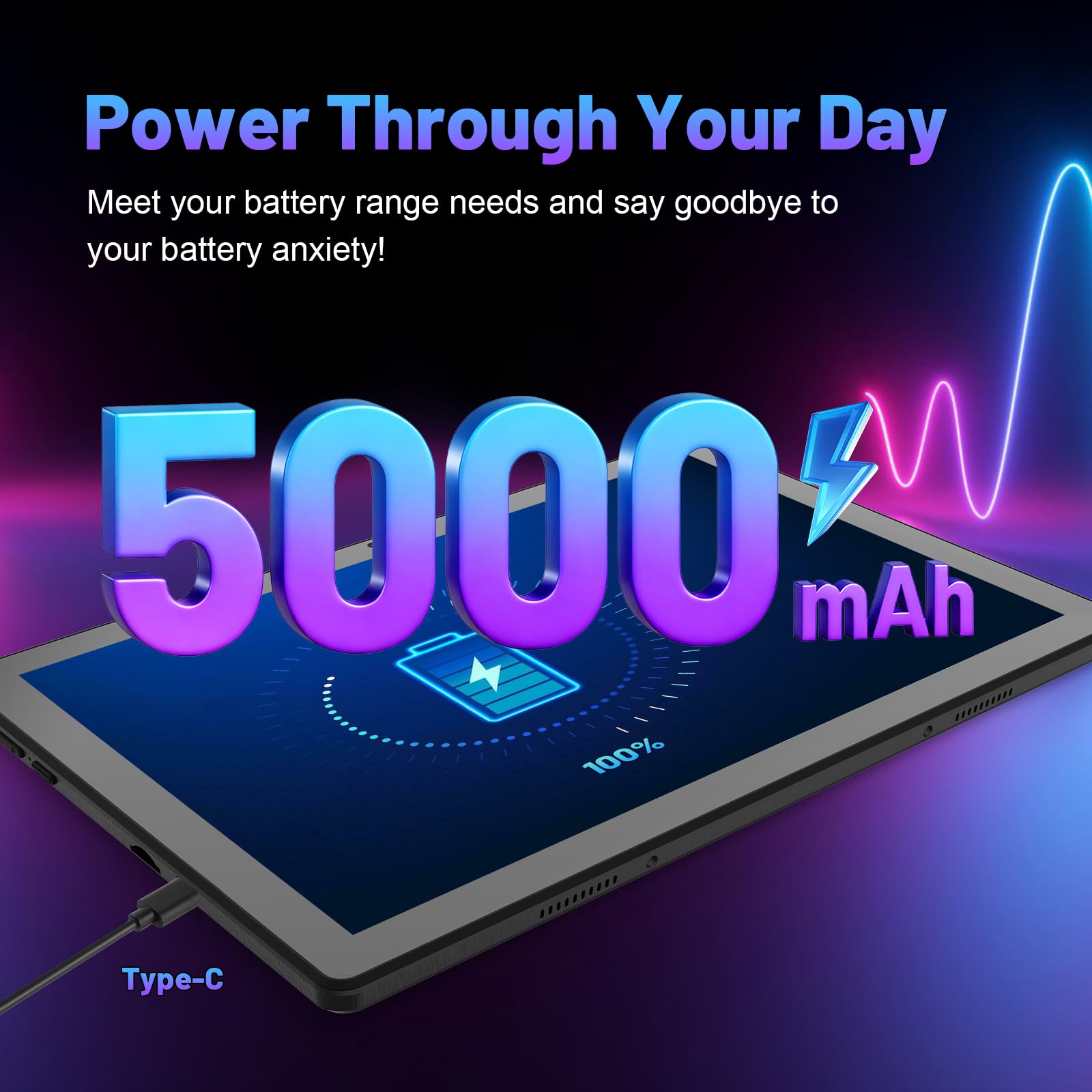 Gleeso Tablet, Latest Android 15 Tablet 10 Inch, 8-Core, 20GB+64GB+1TB TF, Dual Camera, Widevine L1, Face ID, 5000mAh Battery, WiFi 6, BT 5.4, 2-in-1 Tablets with Keyboard Mouse Pen Protective Case