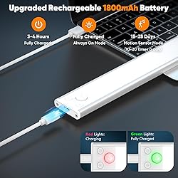 Under Cabinet Lights, 68-LED Rechargeable Battery