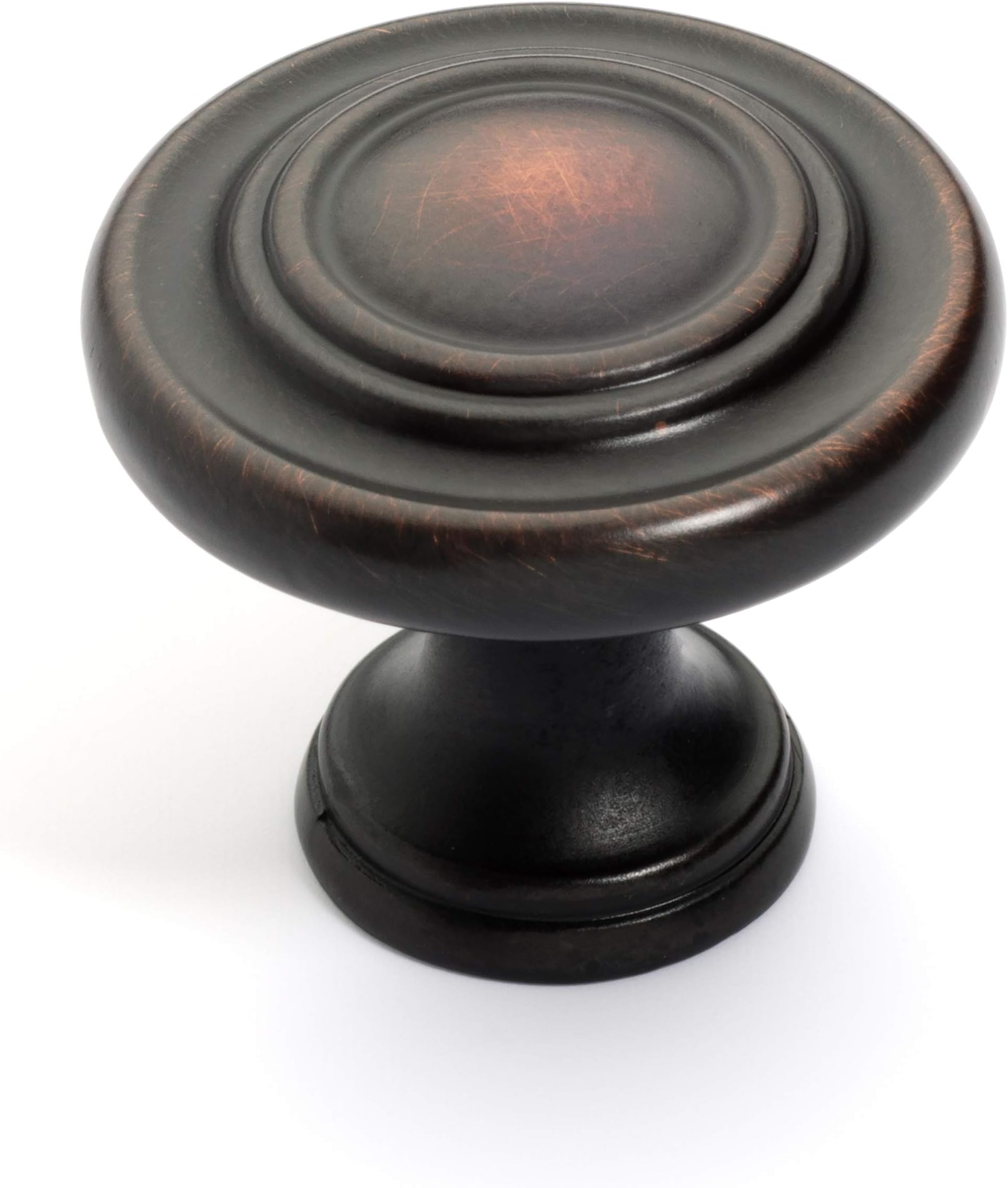 Dynasty Hardware K-81295-10B-25PK 3 Ring Cabinet Hardware Knob, Oil Rubbed Bronze, 25-Pack