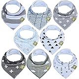 Organic Baby Bandana Drool Bibs - Bandana Bibs for Boys, Girls by KeaBabies- Super Absorbent Bandana Drool Bibs - Teething Bi