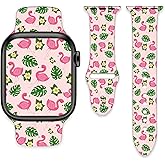 Watch Bands Compatible with Apple Watch Band 38mm 40mm 41mm 42mm 44mm 45mm for Women Men, Soft Sport Strap Silicone Replacement Wristband for iWatch Series SE 10 9 8 7 6 5 4 3 2 1