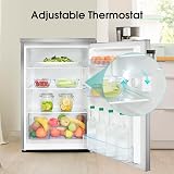 Hisense 133L Under Counter Larder Fridge Stainless Steel Grey view 4
