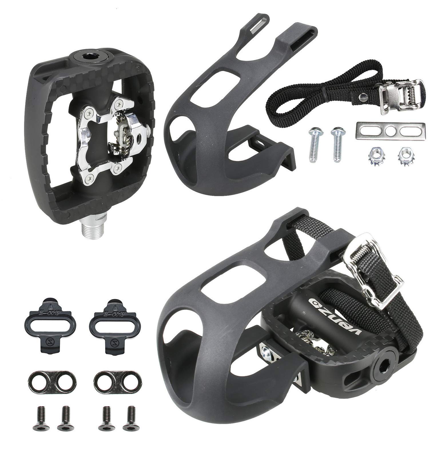 Bike Pedals Exercise With Straps 9/16