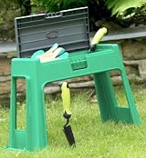 Optimal Products Large Garden Kneeler Stool with Storage & Padded Seat view 2