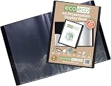 eco-eco A4 50% Recycled 20 Pocket Presentation Display Book Pack of 12 view 3